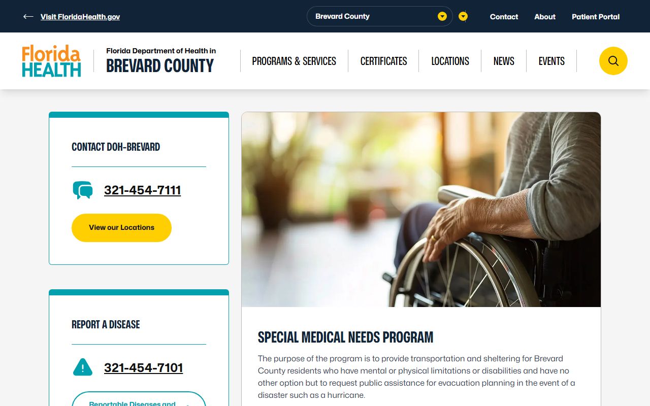 Brevard County Health Department office location