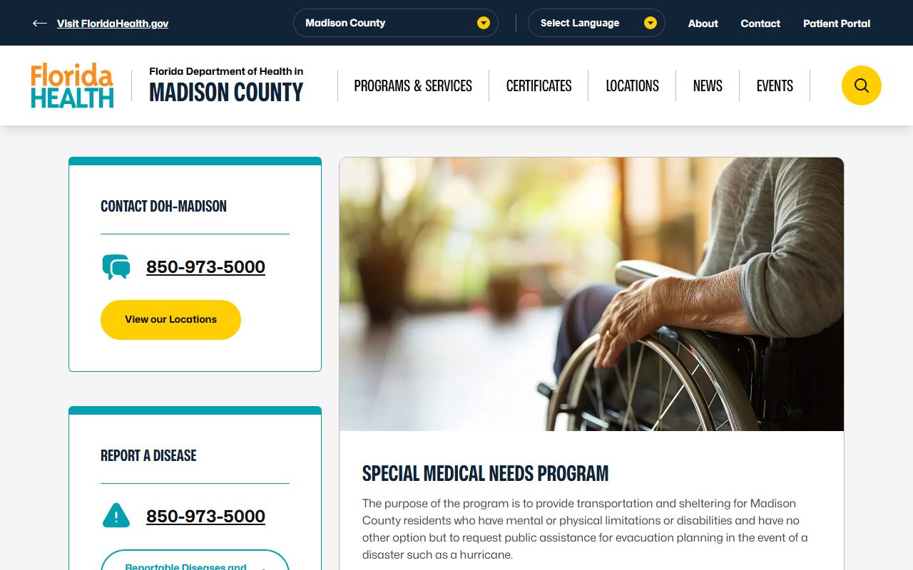 Florida Department of Health Madison County office building