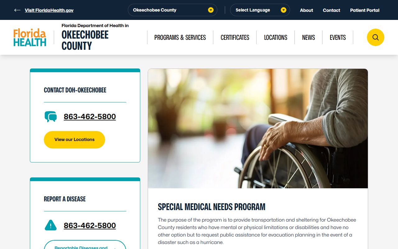 Okeechobee County Health Department office